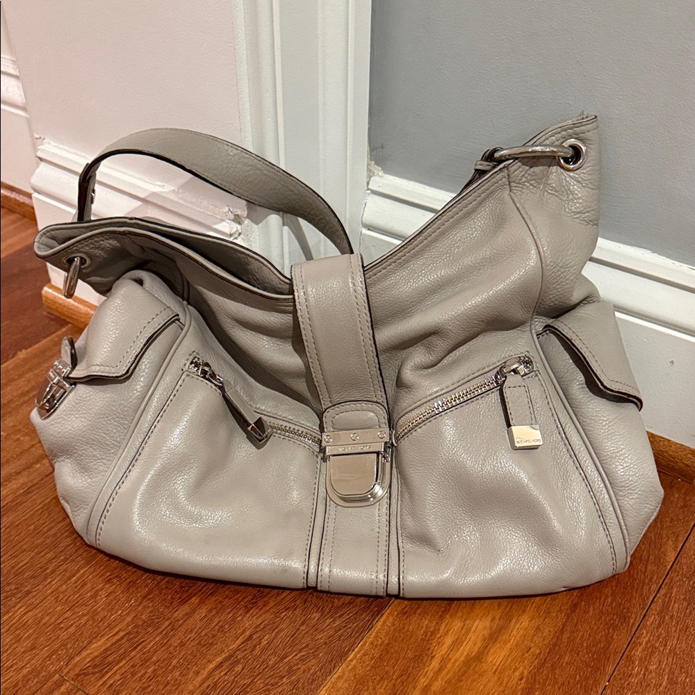 MICHAEL Michael Kors Light Gray Hobo Bag